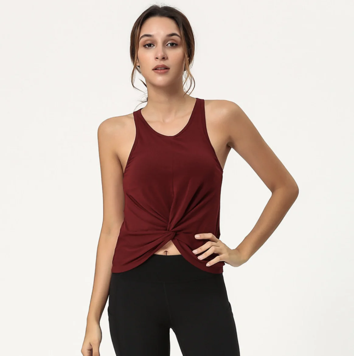 Support Customization Basic Athletic Sleeveless Loose Plain Oversize T Shirts Running Summer Tank Top For Women Gym Apparel