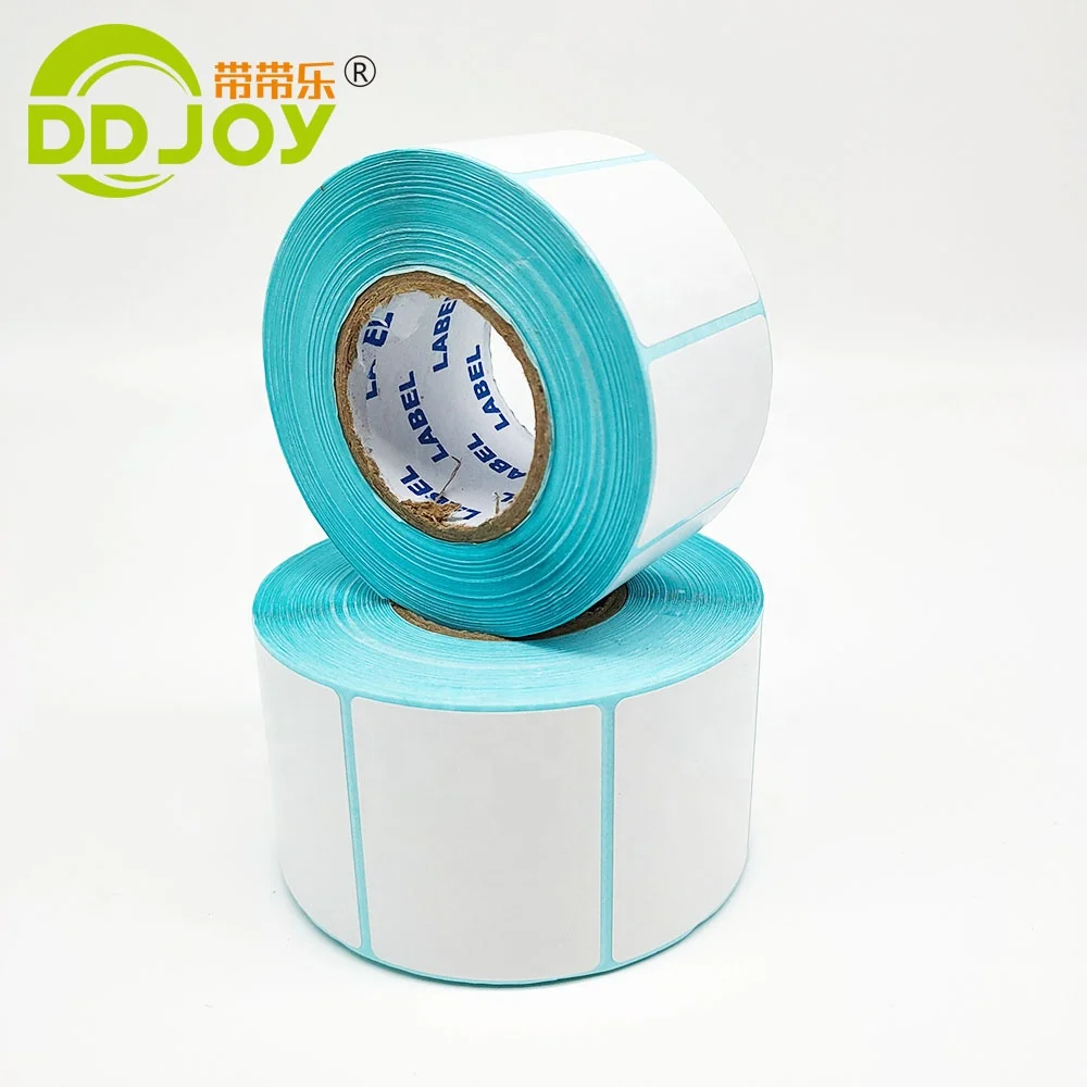 Premium 800 labels per roll 40x30mm plain white self-adhesive eco thermal paper label sticker for weighing scale