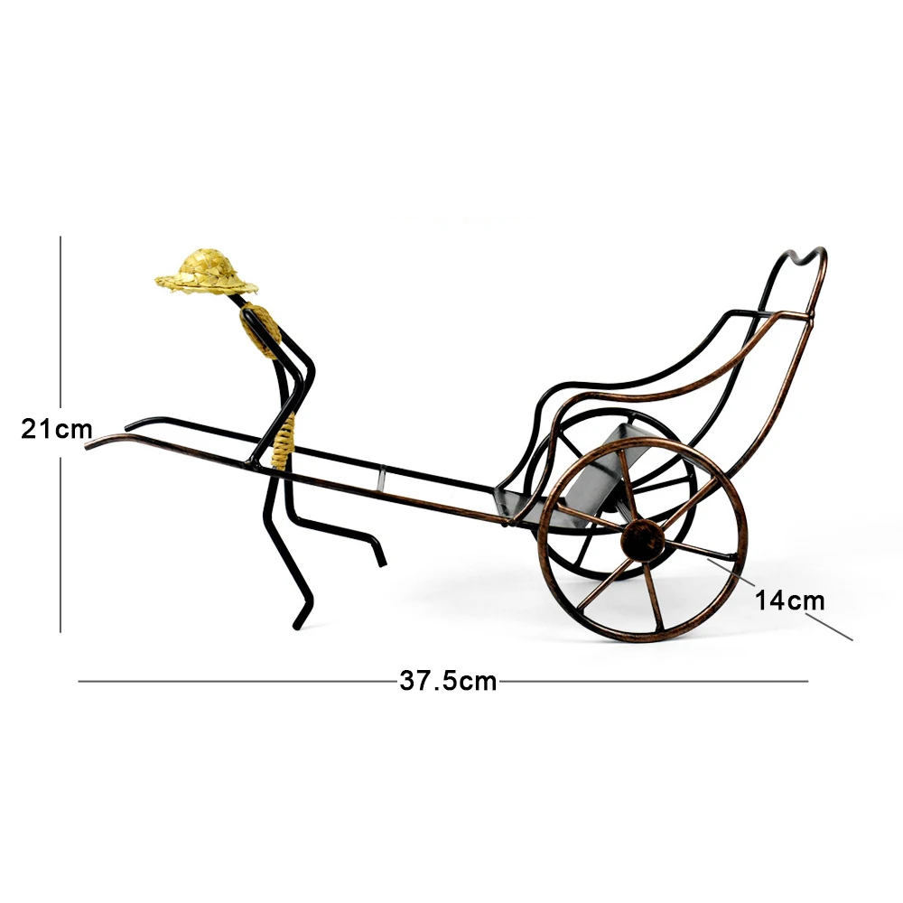 Fancy Kitchen Dining Room Bar Decoration Metal Iron Wine Racks Retro Chinese Style Wine Bottle Display Racks Stand Holder