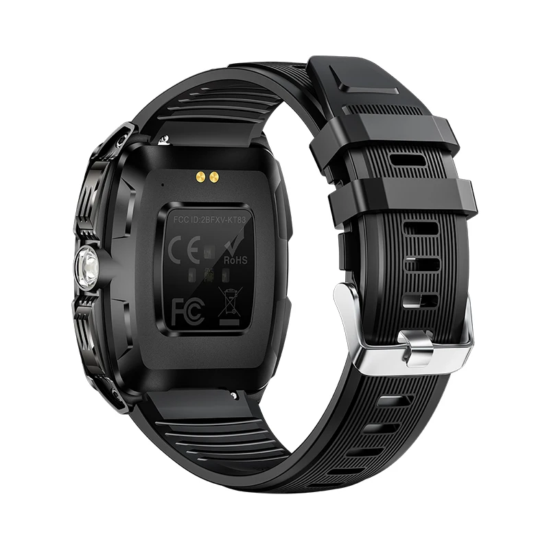 KT83 Outdoor Sports Smart Watch Waterproof Heart Rate Blood Pressure Monitoring Fitness Tracker Answer Call Alarm Clock