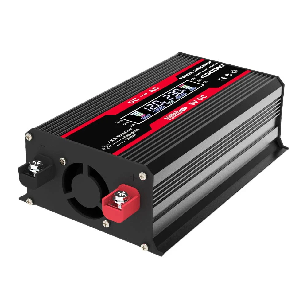 4000W 12V 220V Converter Sinus Auto Inverter with Charger LCD Display Solar Power Bank Supplies for EU UK Plug Power Inverter