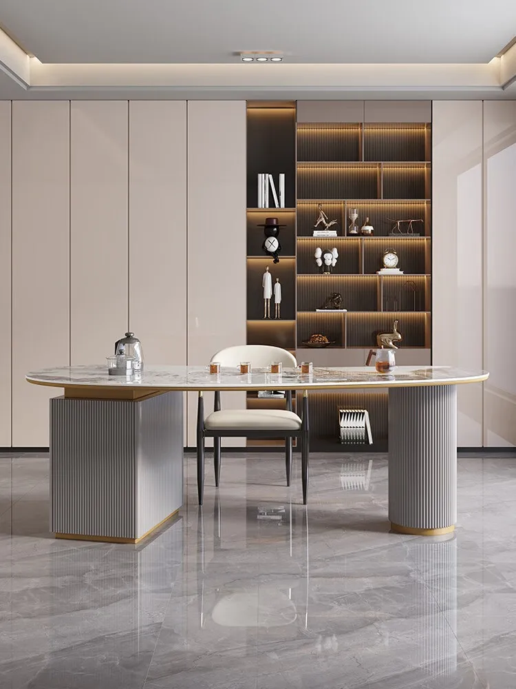 Wholesale Italian Modern Simple Style Dining Room Set  Dining Table Light Luxury Marble Household Dining Tables
