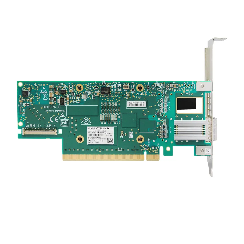 New original CX6 MCX653105A-HDAT HDR 200G single port IB network card