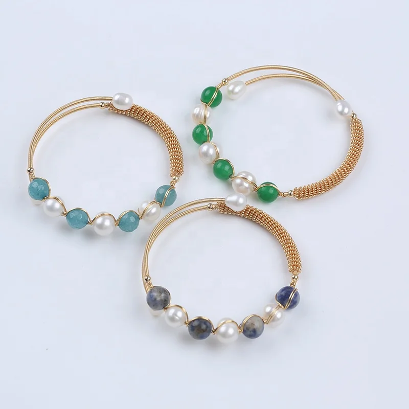 Новые модные дизайнерские браслеты из пресноводного жемчуга с бусинами для женщин ювелирные изделия