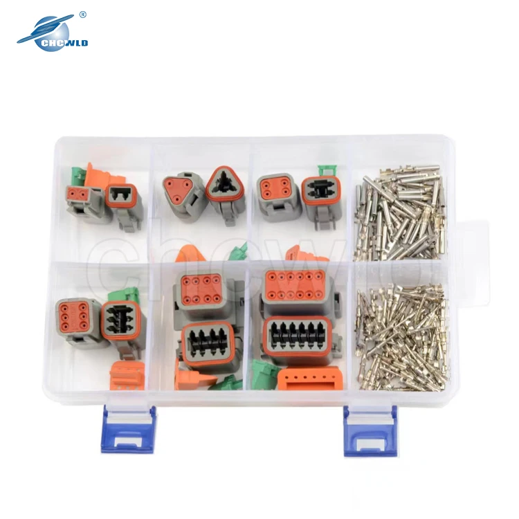 High quality 2 pin automotive deutsch dt series kit female waterproof auto dt06-2s connector