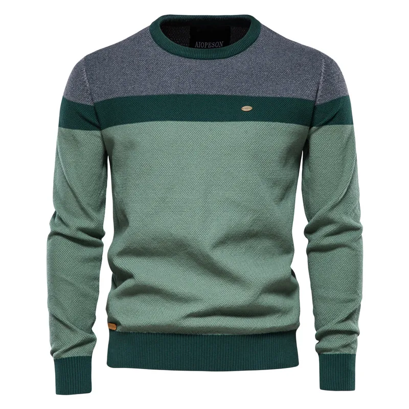 Liu Ming High Quality Winter Men Casual Cotton O Neck Pullover Knitted Sweaters