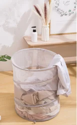 Горячая Распродажа, большая круглая складная корзина для грязного белья