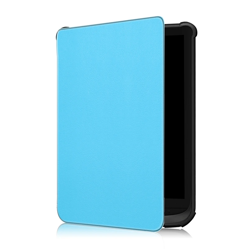 Magnetic Flip Stand PU Leather Soft TPU Smart Case Protective Cover For Pocketbook 627 616 632 633 628 Colour