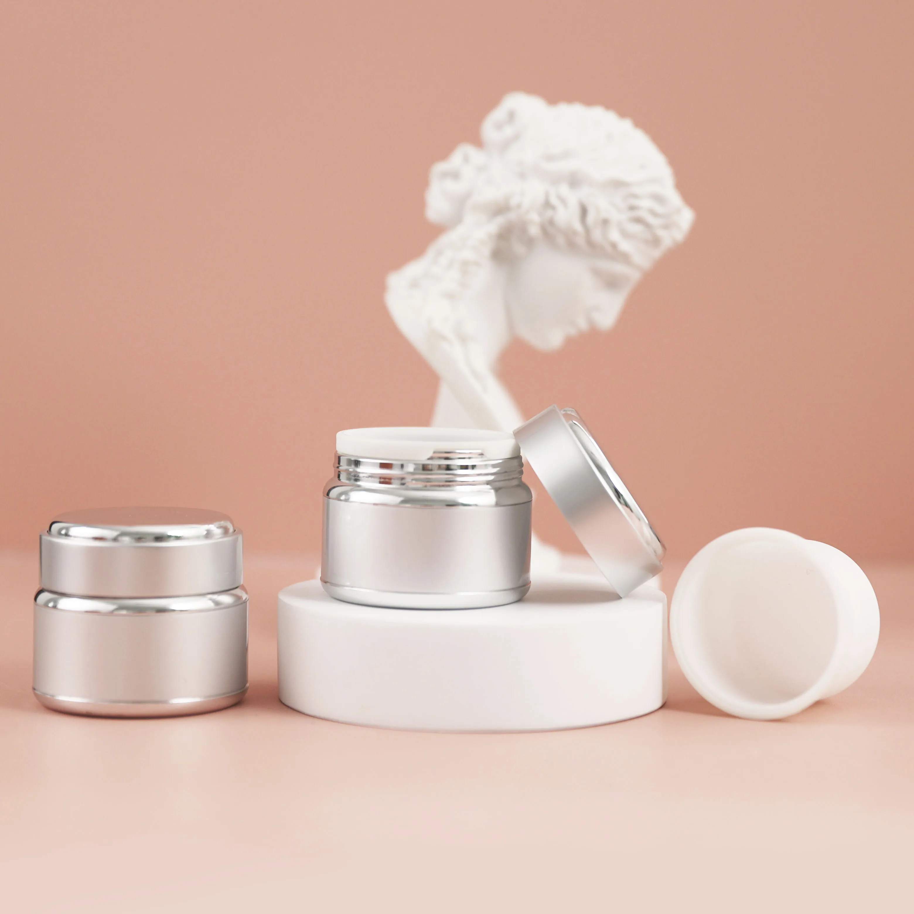 50g Refillable Eco Friendly Cosmetic Jar Container Replaceable Cream Jar Sustainable Cosmetic Packaging For Skin Care