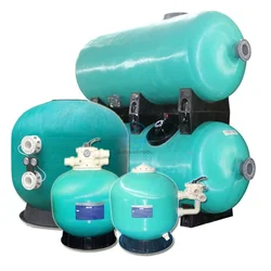 Кварцевый фильтр для песка с верхним креплением для бассейна с клапаном 1,5 дюйма, манометр для воздушного масла из нержавеющей стали