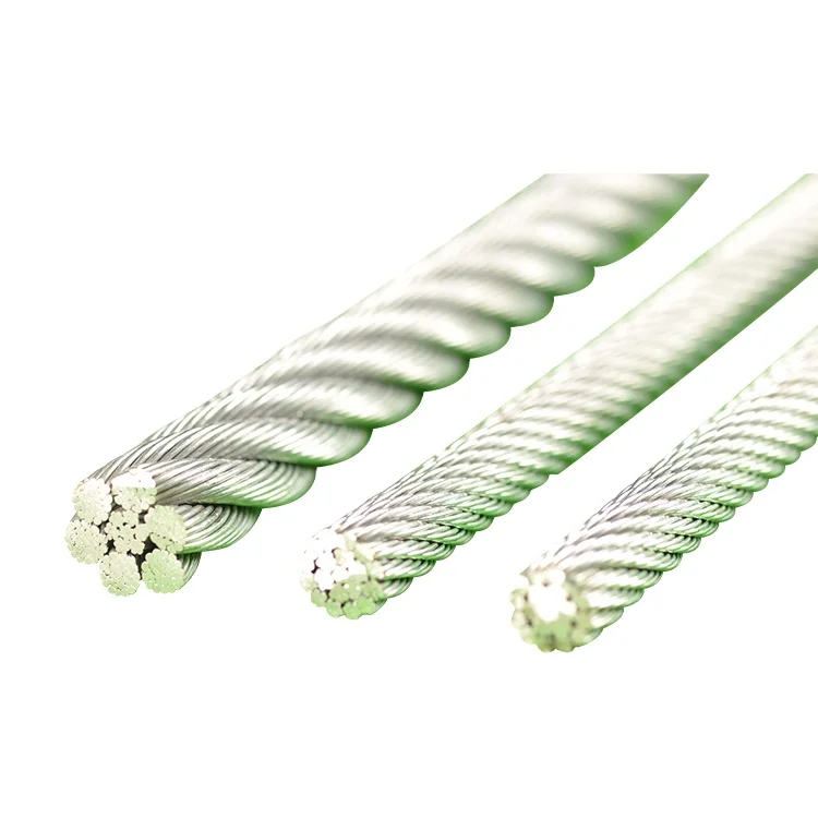 New Product  7x7/7x19 Plastic Sheathed Pvc/pp/pe/pu/nylon Coated Aircraft Cable Wire Rope Vinyl Coated Aircraft Cable
