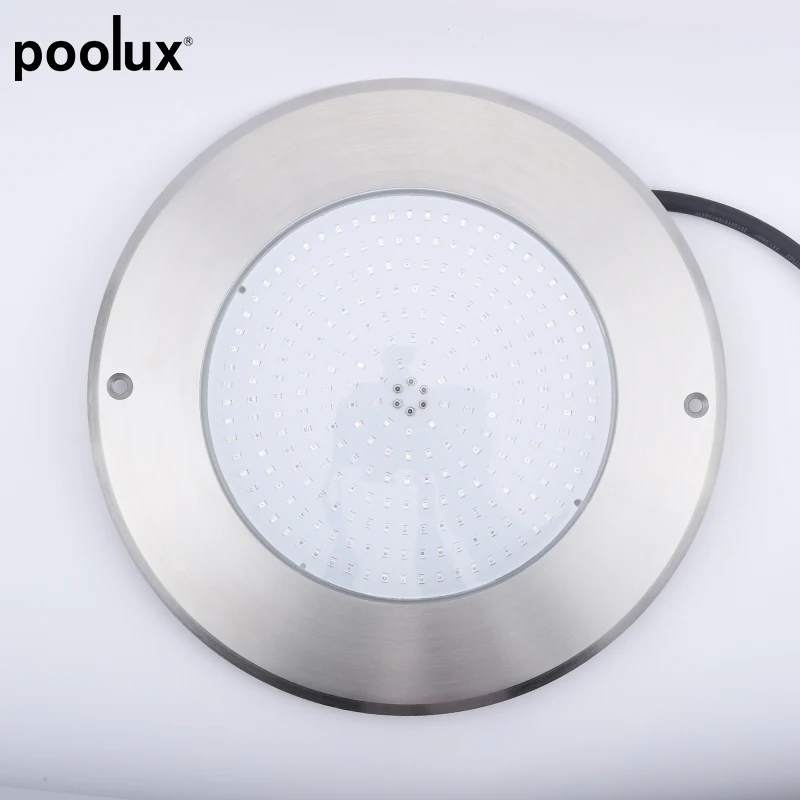 Poolux Patent  Slim Flat 18W RGB smartphone IP68 Underwater Light Resin Filled Led Swimming pool lamp LED Piscina