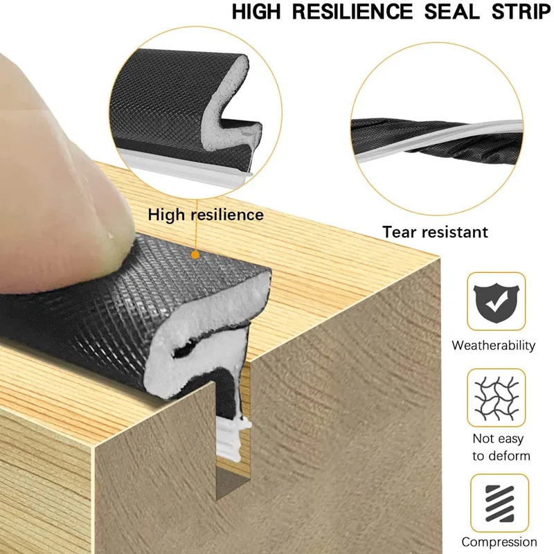 China wholesale PU Foam V Shape Self Adhesive Door window Seal Strip Coated Weatherstrip