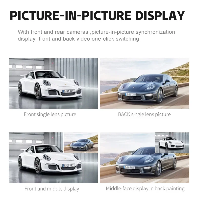 2023 new product 1080P 4 Channel Dashcam Front and Rear Car Camera WiFi GPS Dash Cam for Car