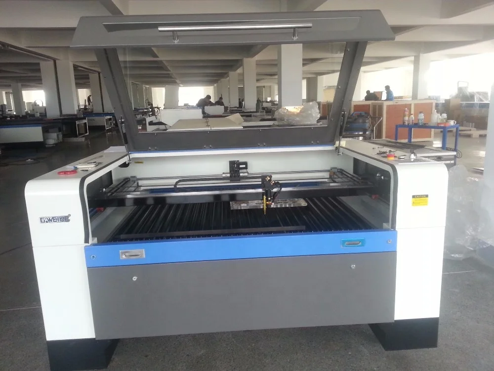 LC1390N Red Sun Laser tube double heads acrylic sponge CO2 laser cutting machine wood carving machine