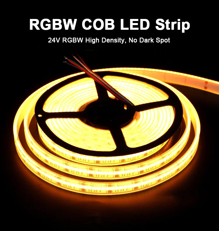 24 В RGBW COB 864led меняющая цвет световая лента многоцветная гибкая для комнаты спальни вечеринки украшения