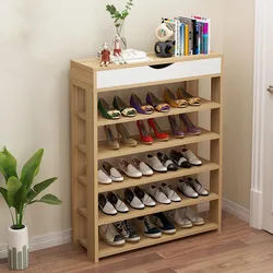 New arrived modern industrial Multi-layer Simple shoe case wooden storage cabinet shoe rack holder for hallway entryway