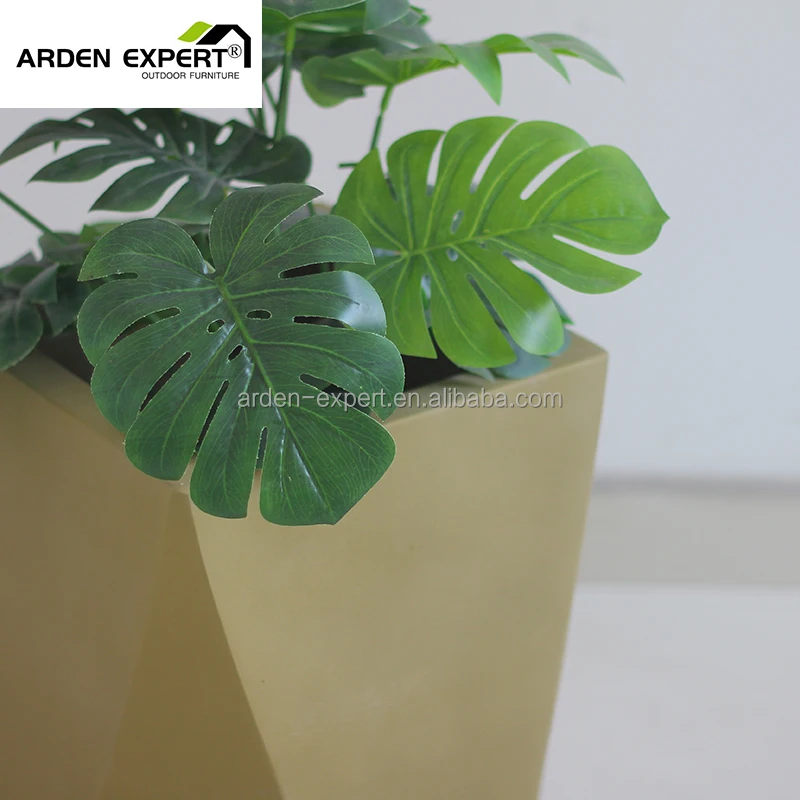 Patio Furnishing Glass Fiber Reinforced Plastics Flowerpots  Mixes Clay Outdoor Garden Planter