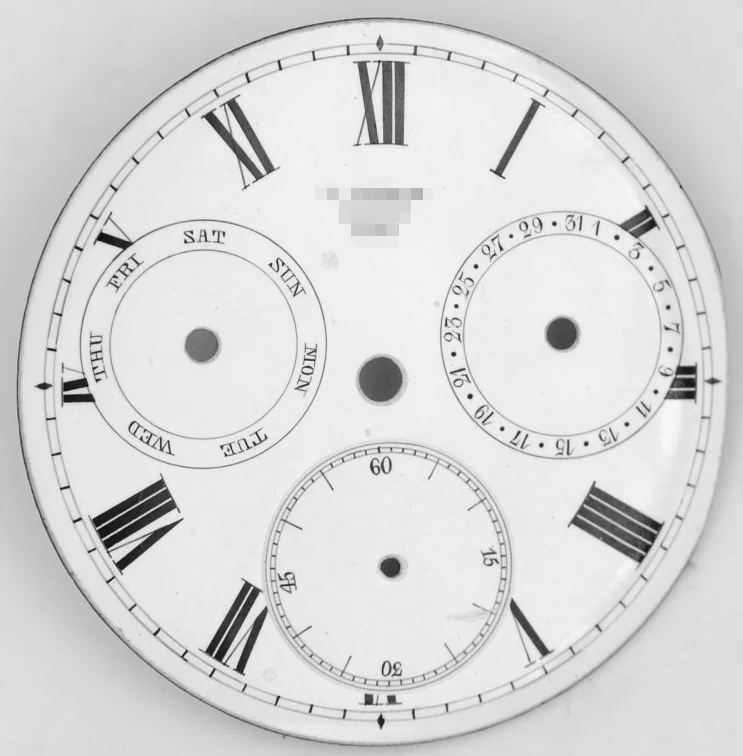 Custom Watch Dial Parts Blue Black Color Date Calendar Best Window Fit ETA High Quality