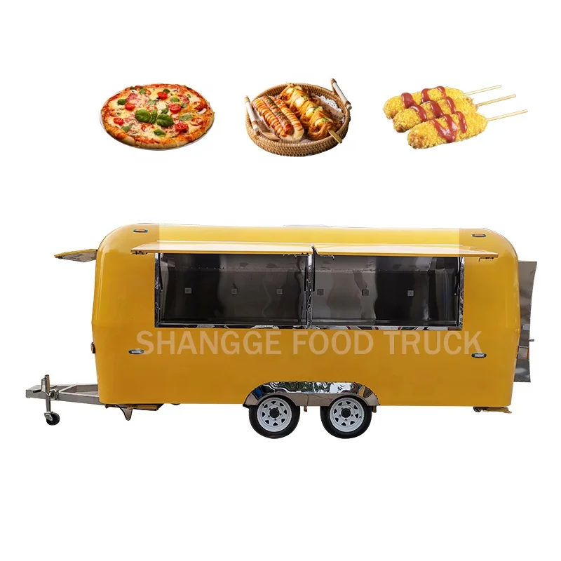 Best Sale American Vintage Food Cart Rice Coffee Van Catering Taco burger Car Food Truck for Sale