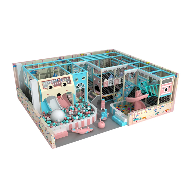 Nannan крытый пластиковый игровой инвентарь набор для дома дети мягкий игровой мяч бассейн с горкой детская игровая площадка