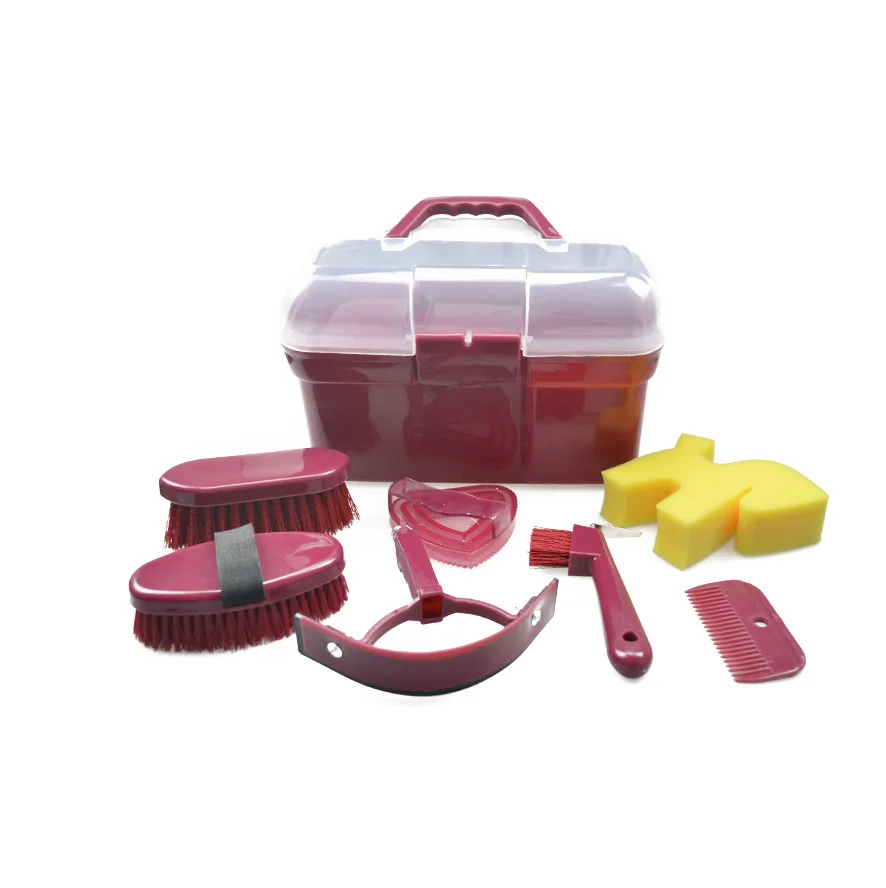 Premium Horse Grooming Kit | 7 Piece Durable Hair groomer Brush Set. Perfect Horse Gift For Beginners or Professional