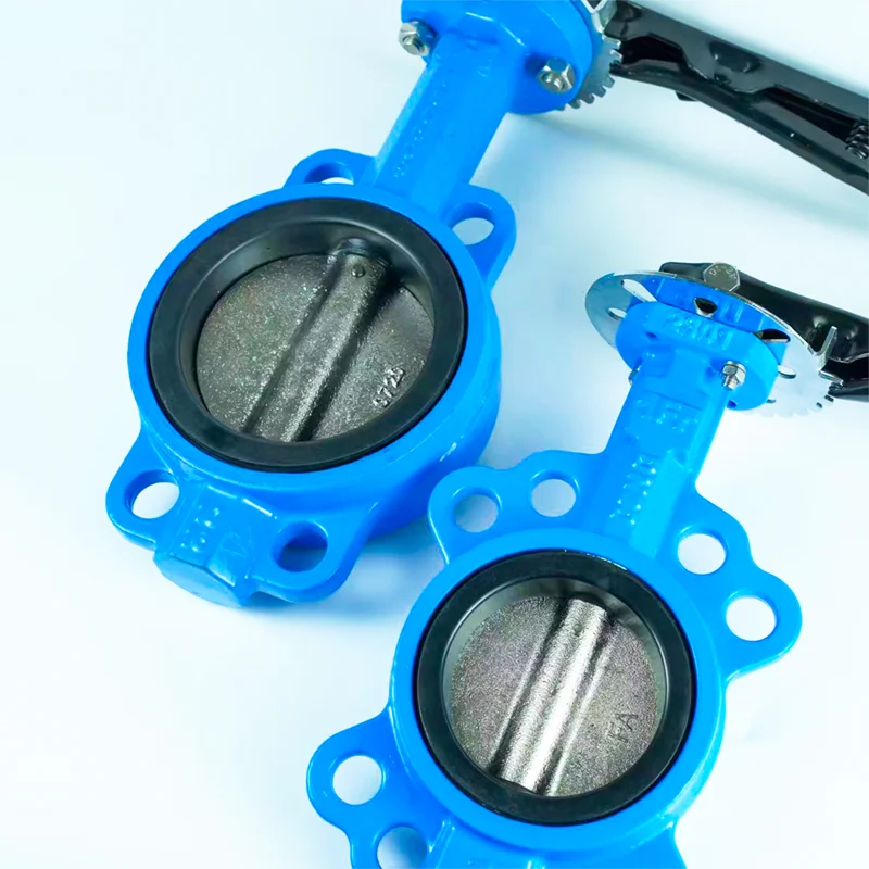 YFA Centerline Turbine Flange Butterfly Valve Carbon Steel DI Wafer Type Soft Sealing Center Lined Butterfly Valve