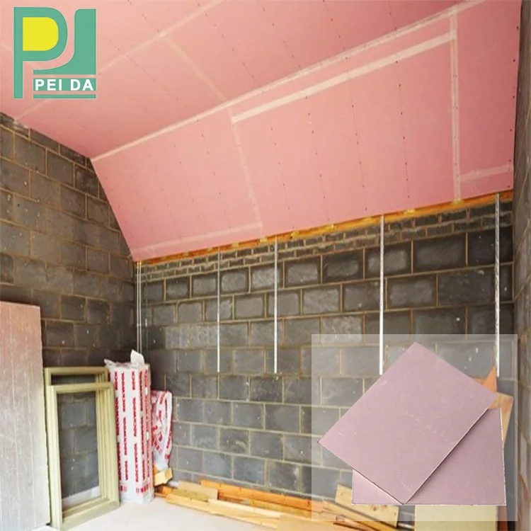 Огнестойкая гипсокартонная подвеска гипсокартон красного цвета