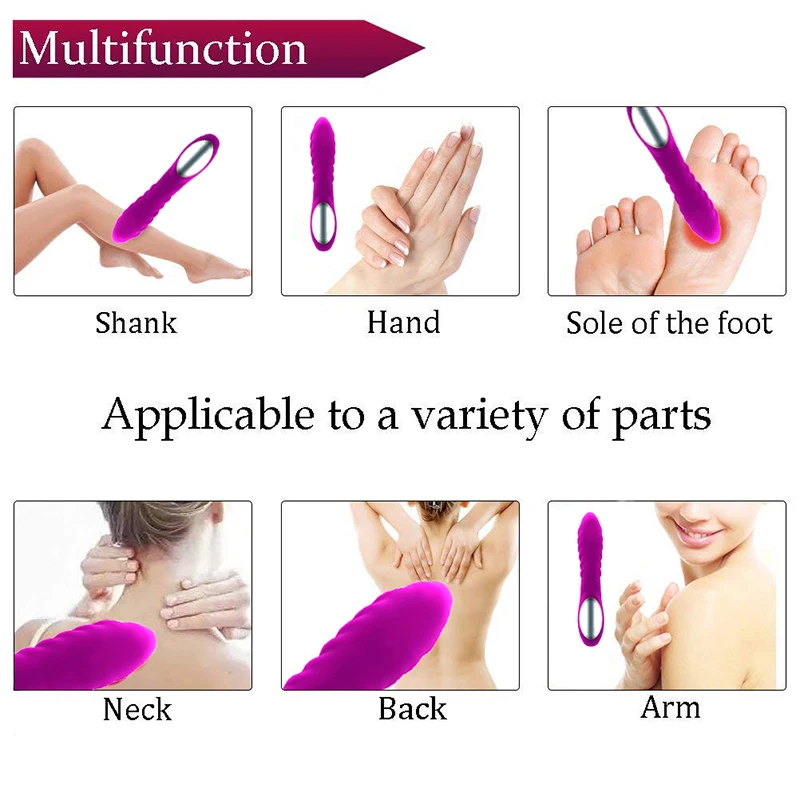 Moonuo Silica gel Wireless USB Charge waterproof handheld Wand Massage Vibrator Female Masturbator mini pussy Sex Toys OEM ODM