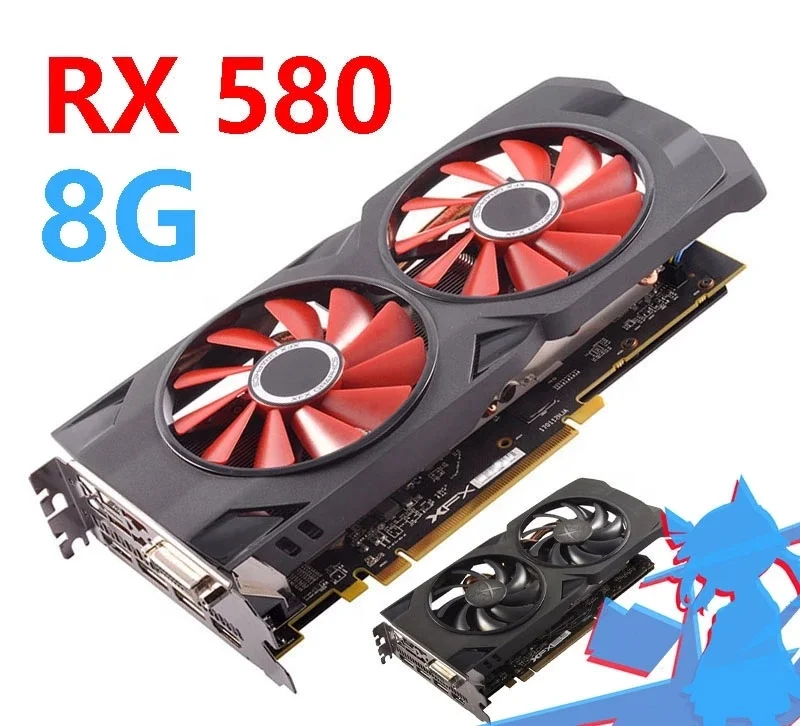 Brand New RX 580 Factory Price AMD RX 570 580 590 8GB GDDR5 Sapphire Radeon RX580 Graphic Card