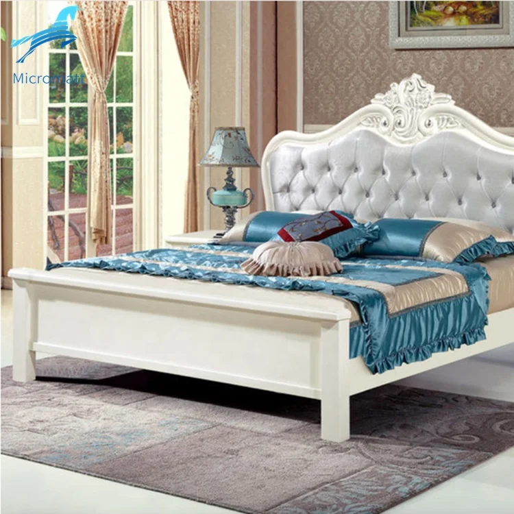 Bedroom Set Furniture Frame King Modern Luxury pine Double Bed