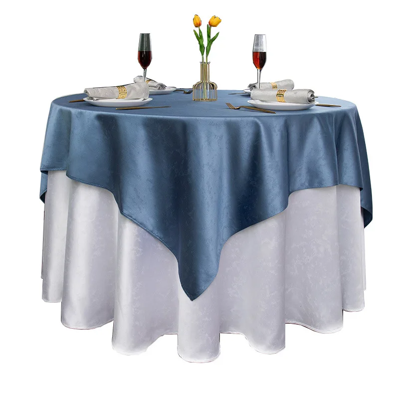 European style high-end hotel tablecloth restaurant banquet hall tablecloth Hotel simple tablecloth cloth art round thick