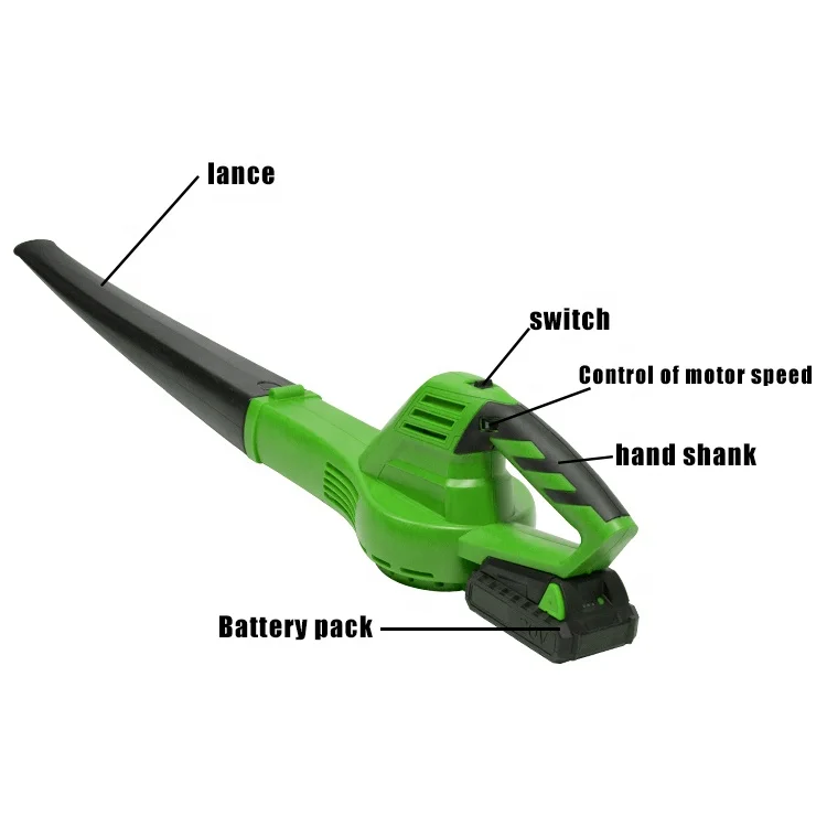 Батарея электрический садовый лист воздуха портативный воздуходувки машина L-SY-16001 20V 1.5ah DIY литий-ионный B & W электроэнергии весом более 2 кг 1.5AH/20V