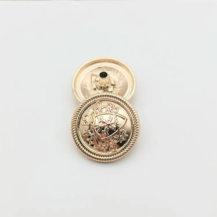 Good quality smooth color alloy press stud snap button round shape hook snap button