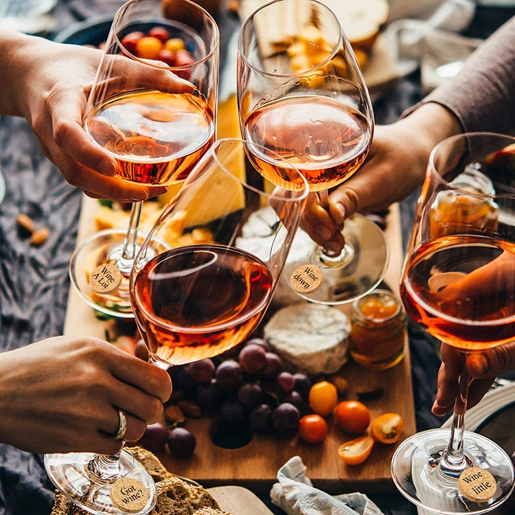 12 Pack cork wine glass charm rings for Party Supplies Wedding Decoration