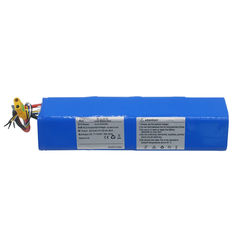 Rechargeable Battery Pack NCM 18650 Lithium ion Batteries 14.8V 40.8AH With 4S 12P For Robot