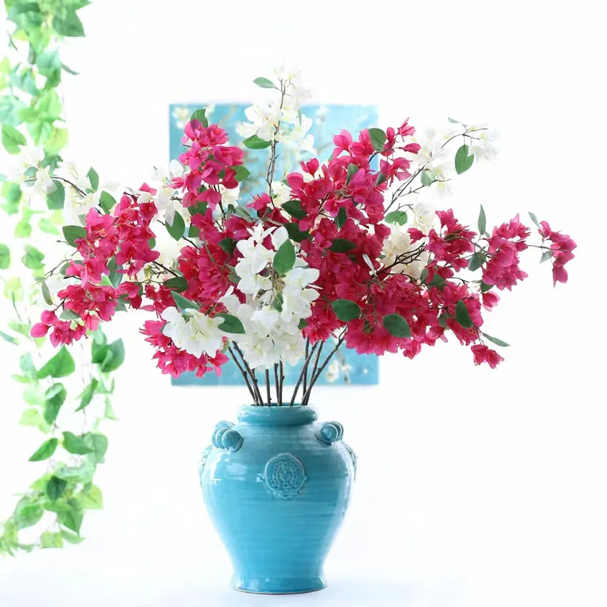 Wholesale wedding arch garden decoration silk bougainvillea artificial flowers for wedding supplies