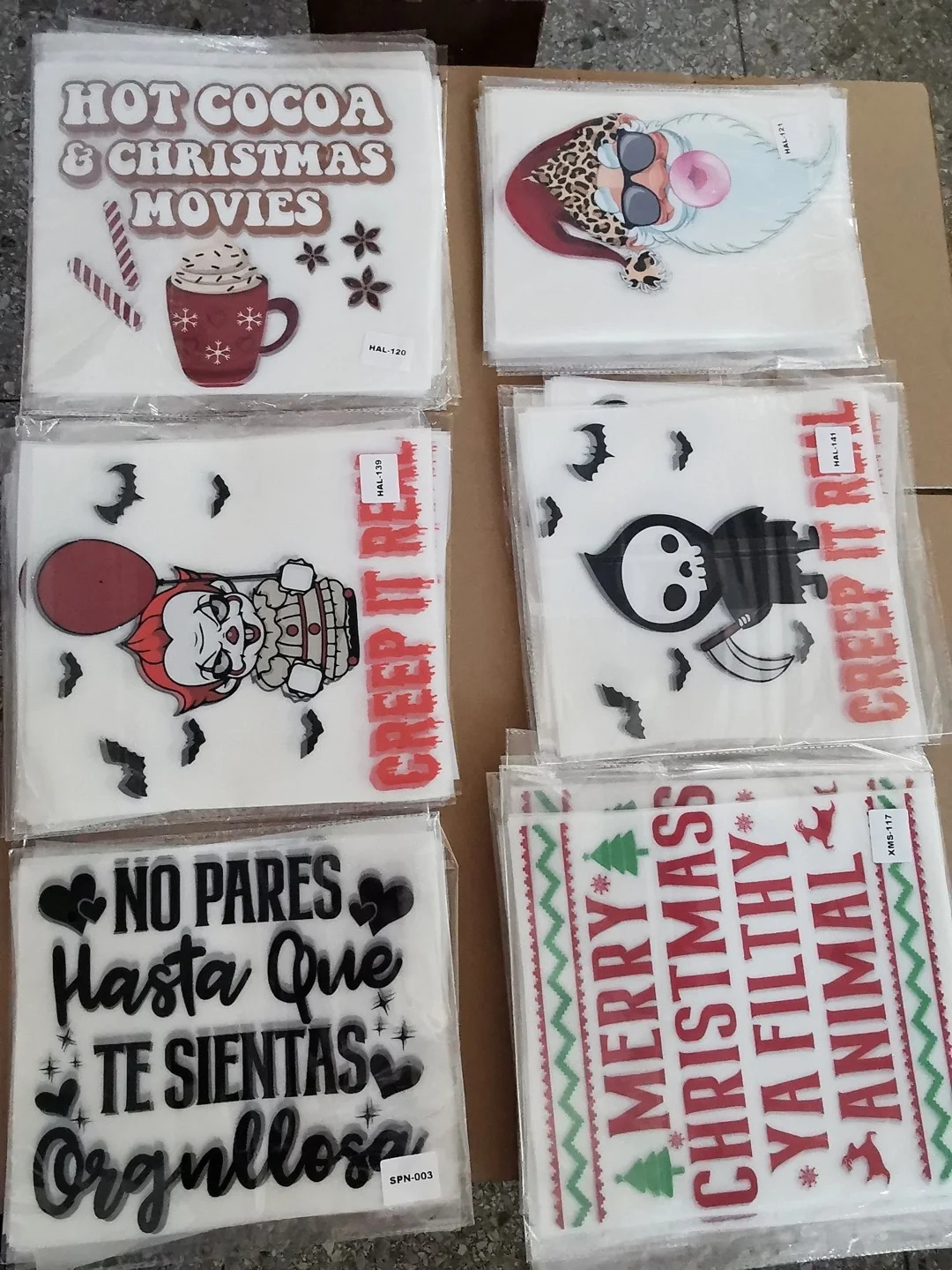 DTF digital printing hot film A3 A4 coiling block white ink hot film textile clothing printing film