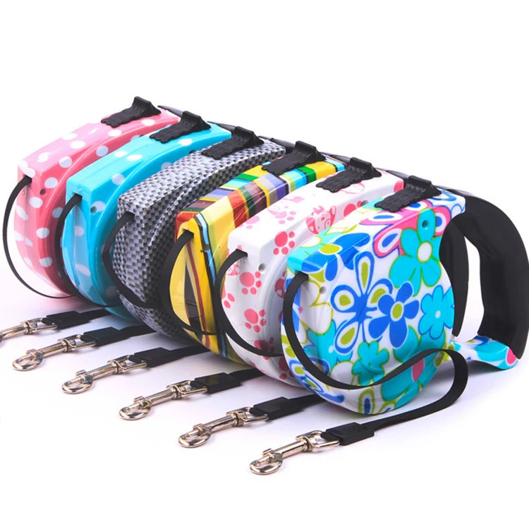 
Pet automatic telescopic traction rope 4.5m flat rope tractor dog chain 