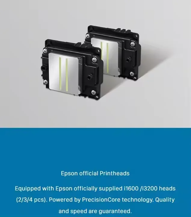 SinoColor Professional 40cm 60cm 80cm i1600 i3200 Dual Four Head T-shirt All in One DTF Printer For Textile Digital Printing