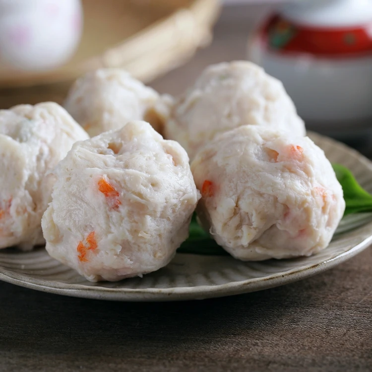 
Pingtung,Taiwan origin direct selling ingredients of hot pot hand made nutritious delicious scallop & shrimp ball surimi 