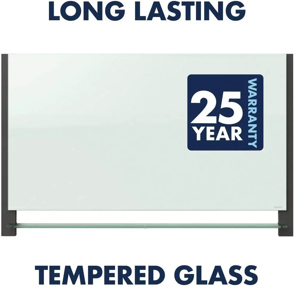 Wall Mounted Glass Whiteboard Easy Install Frameless Magnetic Heat Tempered Glass Board For School Office
