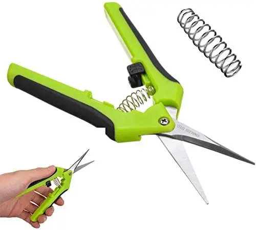Professional Hydroponic Scissors,Stainless Steel Micro-Tip Gardening Hand Pruners for Easy Pruning Garden Tree Pot Plant Flowers