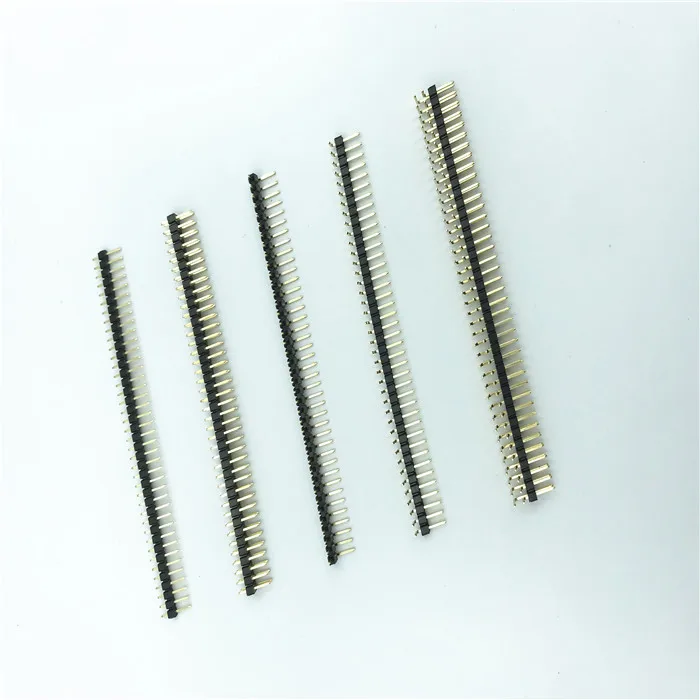 2.0mm 3*40P  pin header single row s/t gold plated Connector male Header DIP SMD SMT Male PCB Connectors