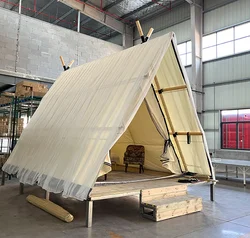 4x5m 3*5m Triangular Tent Accommodation  4 Season Luxury Outdoor Glamping  Tent