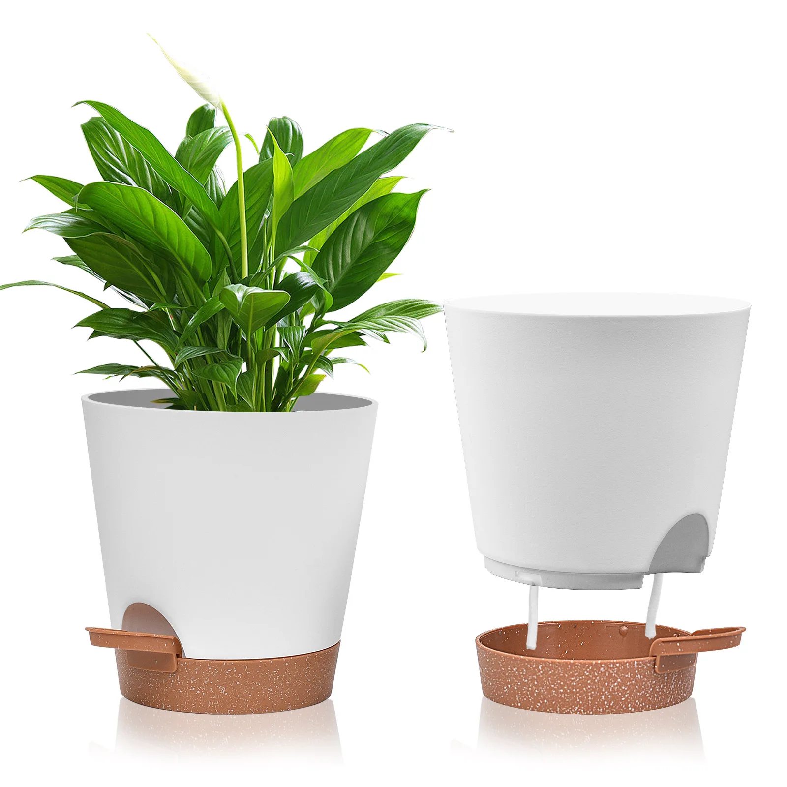 Wholesale Plastic Pots Automatic Water Absorption Flower Planter Modern Nice Quality Nice Price Plant pot