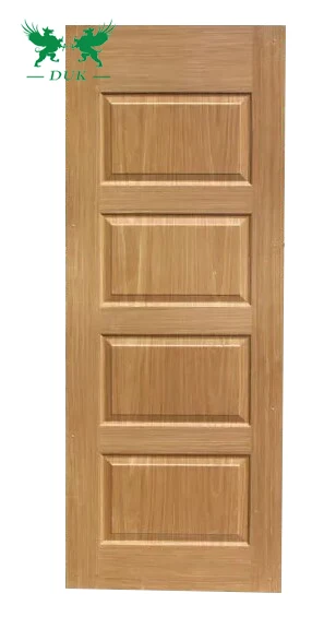 High Quality 2.5-4.5mm Natural Red Oak veener HDF/MDF door skin with best price