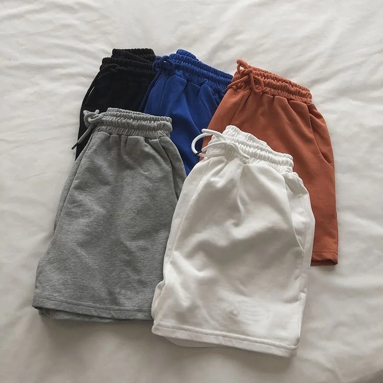 360 Gms Cotton Fabric Custom LOGO Shorts French Terry Shorts Sport Men Fitness Gym Sweat Shorts De Hombre Blank Unisex Casual