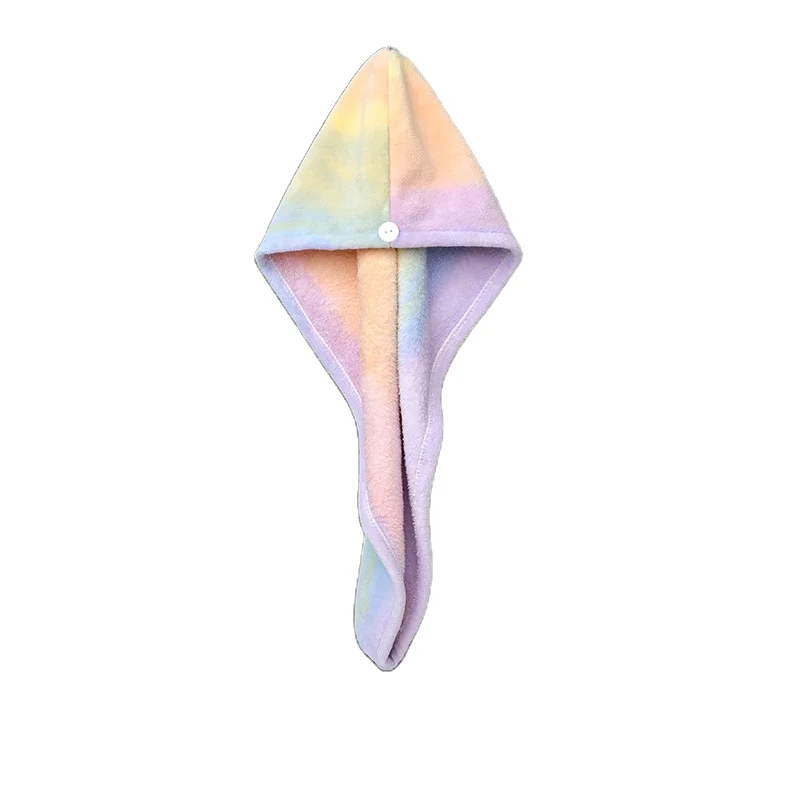 Hot sale original fashion microfiber super absorbent rainbow hair towel for women