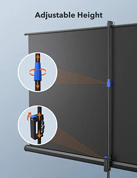 100 дюймовый 16:9 штатив проекционный экран фронтальный экран с подставкой лучший наружный двор